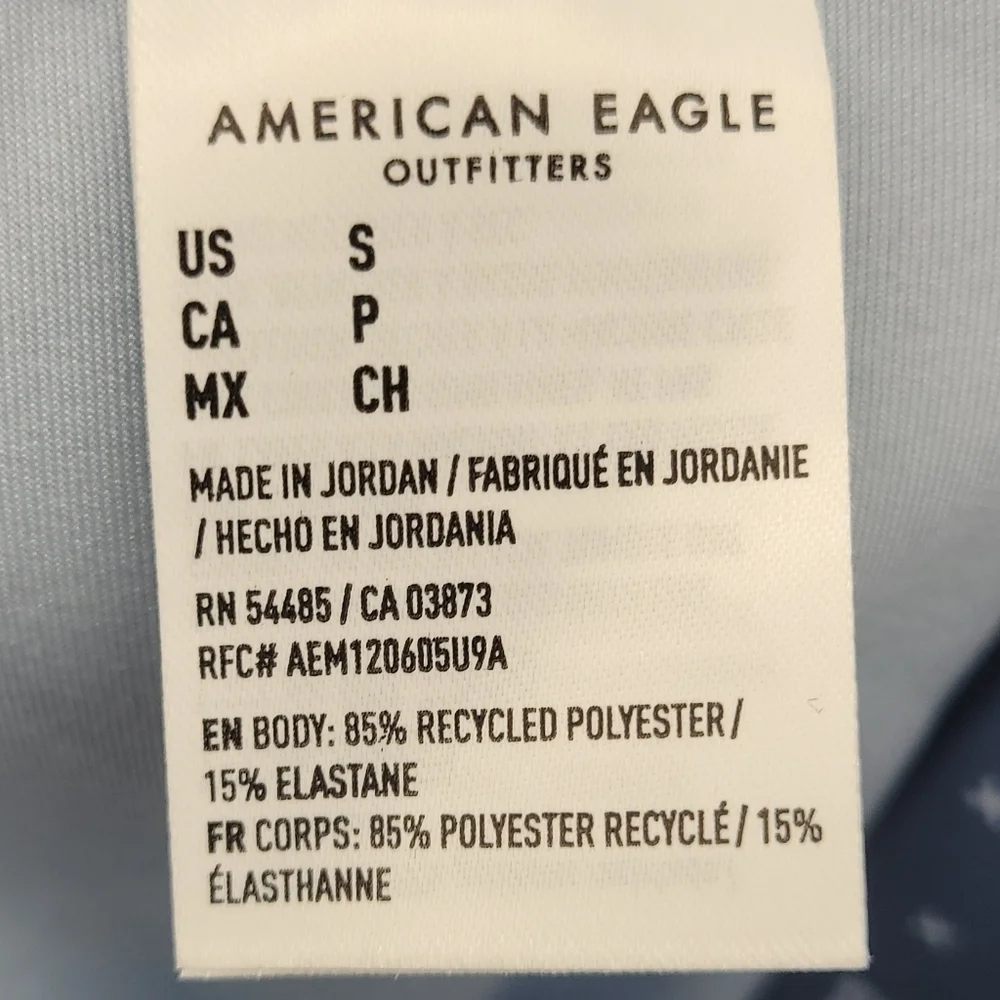 American Eagle Blue Bandana Everything Leggings  Size Small‎
